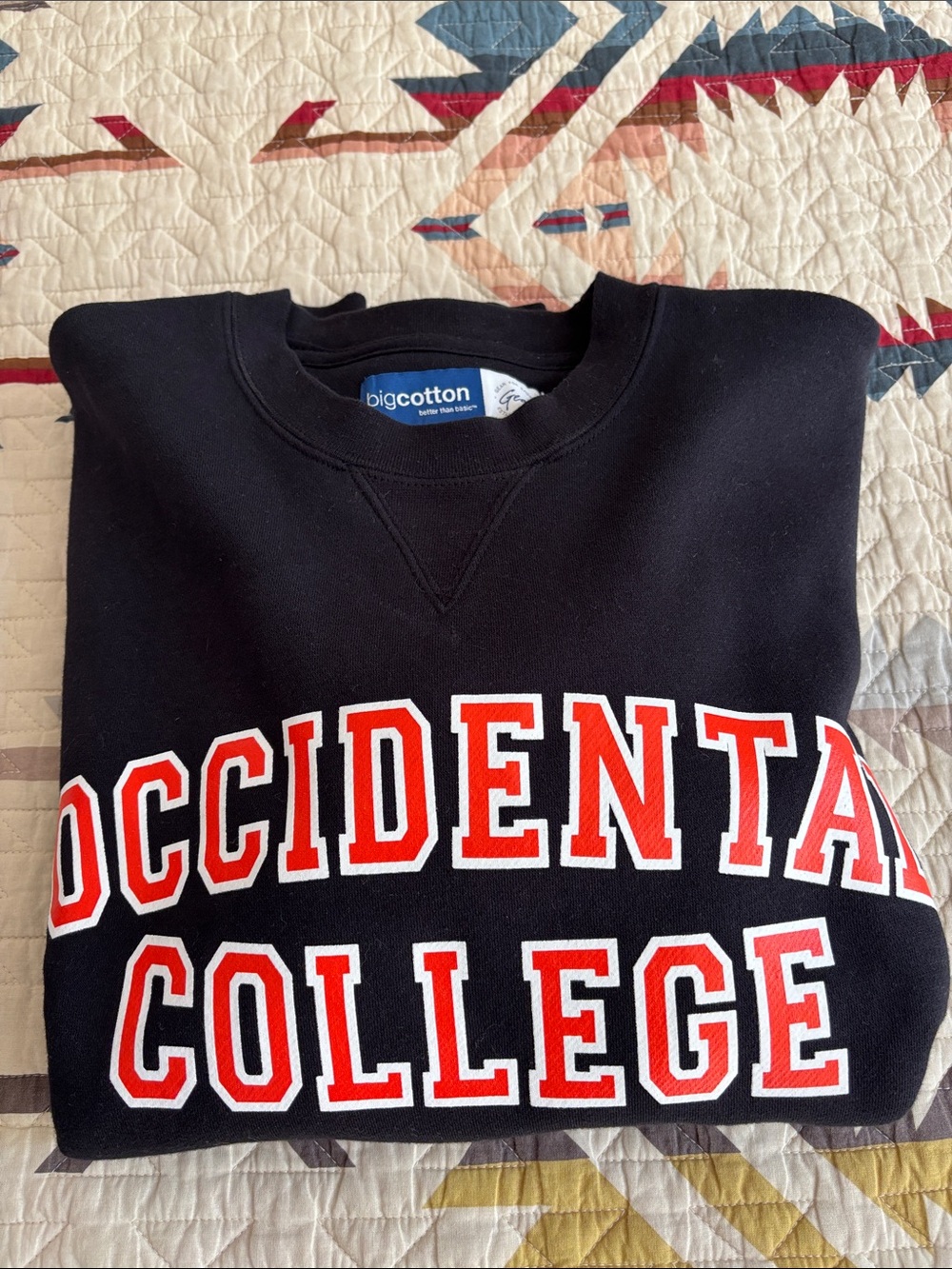 Occidental College Black Crewneck Sweatshirt